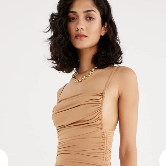 NWT Rumer Paige mini dress caramel size medium - Picture 2 of 7